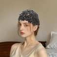 thumbnail image 5 of Unique Bargains 1 Pc Fashion Faux Pearl Floral Wide Headwrap Black, 5 of 5