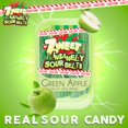 thumbnail image 2 of Zweet Sour Belts, EXTREME SOUR Chewy Candy Strips, Green Apple, 10oz Pack of 1, 2 of 8