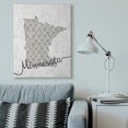 thumbnail image 3 of Stupell Industries Contemporary Minnesota Patterned Grey US State Design Canvas Art, 36 x 48, by Ziwei Li, 3 of 7