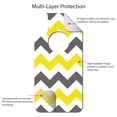 thumbnail image 4 of DistinctInk Custom SKIN / DECAL compatible with OtterBox Commuter for iPhone XR (6.1" Screen) - Grey Yellow Chevron Stripes - Chevron Stripes Pattern, 4 of 5