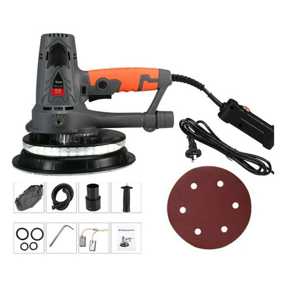 1250W Drywall Sander Wall Polishing Machine Grinding Portable Adjustable Led Light Wall Putty Polisher Machine ,Easy to Operate