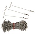 thumbnail image 3 of 100 Pieces Rigs Arm Connector, Line Wire Leader Trace for Surf Rig Weights, Making , 7cm 8.4x1.6cm, 3 of 10