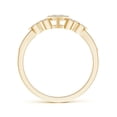 thumbnail image 2 of ANGARA Natural Diamond Composite Heart Promise Ring in 14K Yellow Gold for Women (Size-1.5mm| Color-H| Clarity-SI2) | April Birthstone, Anniversary, Jewelry Gift for Women | Natural Diamond Ring, 2 of 8