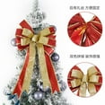 thumbnail image 6 of yulier Glitter Christmas Bow Christmas Tree Decorations 16"x9.45" Large Christmas Tree Topper Bow, Wreath Bow for Xmas Holiday Party Home Front Door Decor, 6 of 9