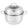 thumbnail image 1 of CNKOO Steam Pot Steamer Stainless Steel Cooker Cookware Kitchen Cooking Tool, 1 of 8