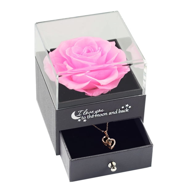 Rose Gift Box-Valentine's Day Gift Box-Forever Flower Jewelry Box Zhivalor BST3003034-3
