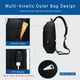 thumbnail image 3 of Mochila tipo Bandolera OZUKO USB Antirrobo Unisex Color Negro Azul Marino Gris Oscuro Rojo, 3 of 6