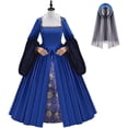 thumbnail image 2 of Tudor Period Anne Boleyn Dress Women Renaissance Tudor Princess Queen Elizabethan Dress, 2 of 7