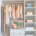 thumbnail image 4 of Yayeee Collapsible Cube Storage Bin with Lid Fabric Closet Decorative Basket with Handles, Pink and White Cat, 4 of 7
