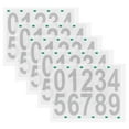 thumbnail image 4 of 5 Sheets Vinyl Numbers Stickers Trashcan Number Background Number Stickers for Mailbox Signs Window, 4 of 8