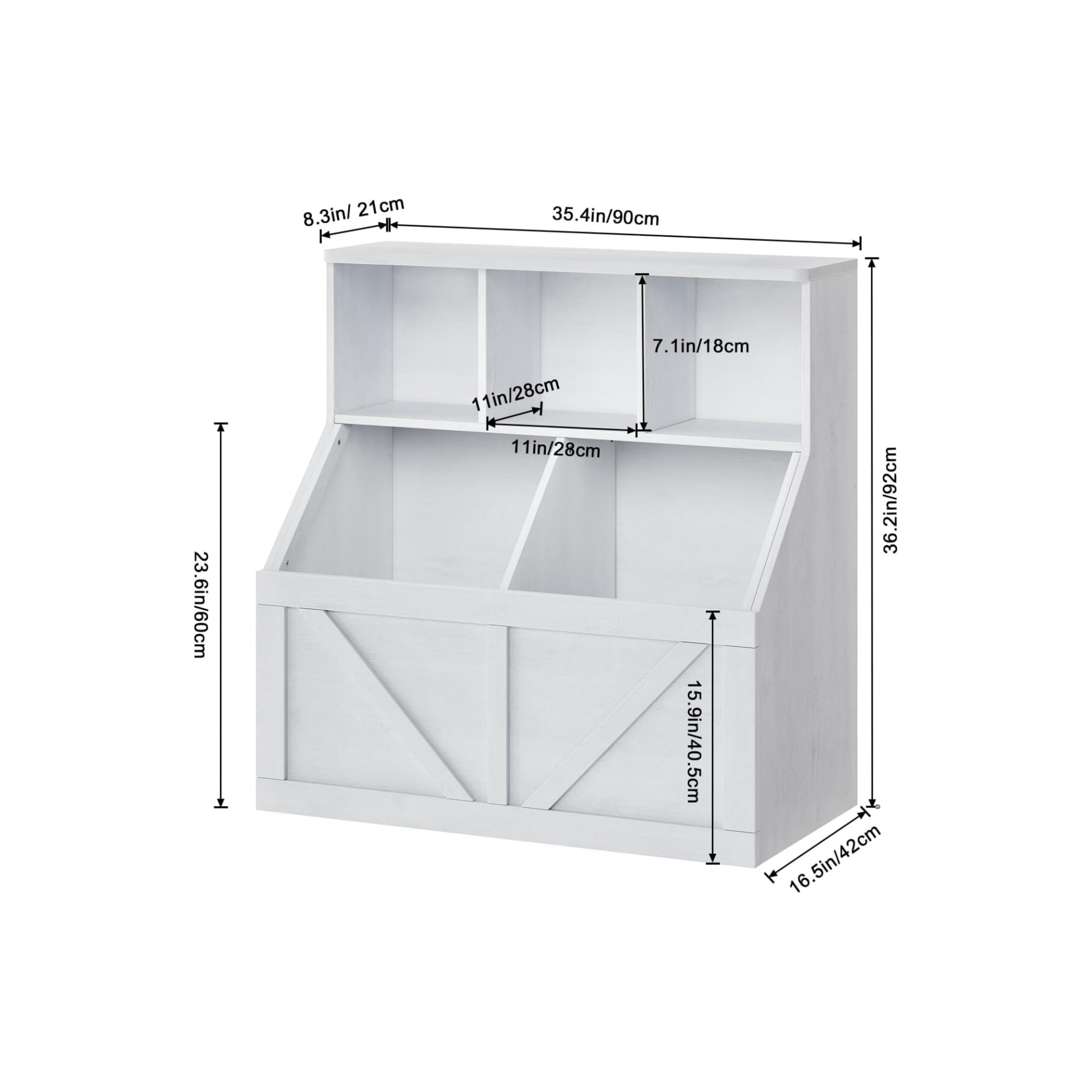 Home Toy Storage Organizer and Kids Bookshelf, Toddler Toy Storage Cabinet with Toy Shelf, Toy Organizer and Kids Bookcases Fit for Playroom Bedroom Nursery Classroom School Kindergarten Daycare