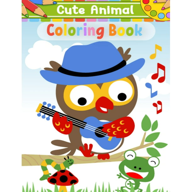 Download Cute Animal Coloring Book Animals Coloring Books For Adults Relaxation On Christmas Holiday Christmas Gift Animal Coloring Pages For Kids Men Women A Great Coloring Book Gift For Grandchild Paperback