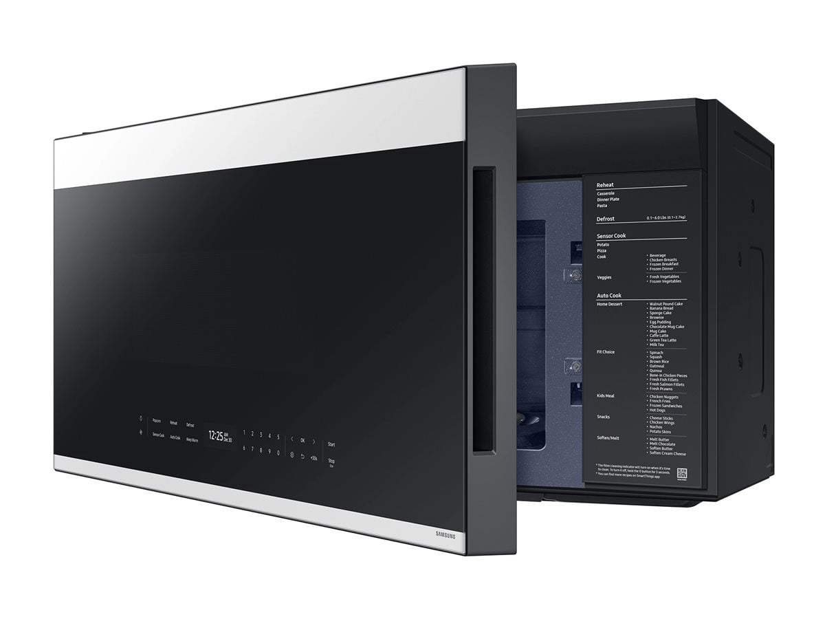 Samsung ME21DB670012 2.1 Cu. Ft. White Glass Over-the-Range Microwave