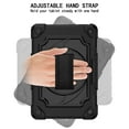 thumbnail image 4 of Dteck Heavy Case for Fire HD 8 Plus Tablet/ Fire HD 8 Case (10th Generation, 2020 Release), Full-body Protection Rugged Shockproof Case with 360 Rotating Stand & Shoulder Strap, Black, 4 of 7