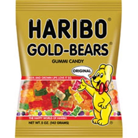 Haribo Gold-Bears Gummi Candy, Multicolor