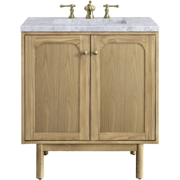 James Martin Vanities 545-V30-LNO-3CAR Laurent 30" Single Basin Poplar Wood Vanity Set -