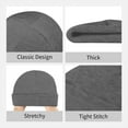 thumbnail image 3 of Switzerland Swiss Map Flag Beanie Hat Knit Hat Skull Cap for Men Women Winter Hat Deep Heather, 3 of 6