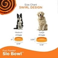 thumbnail image 4 of Fun Feeder Bowl, Slow Feeder Dog Bowl, Medium/Mini, Orange, 4 of 5