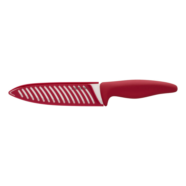 Farberware Professional 6-inch Ceramic Kitchen Chef Knife in Red - Yahoo  Shopping