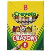Binney & Smith Crayola(R) Multicultural Crayons, Assorted Specialty Colors, Box Of 8