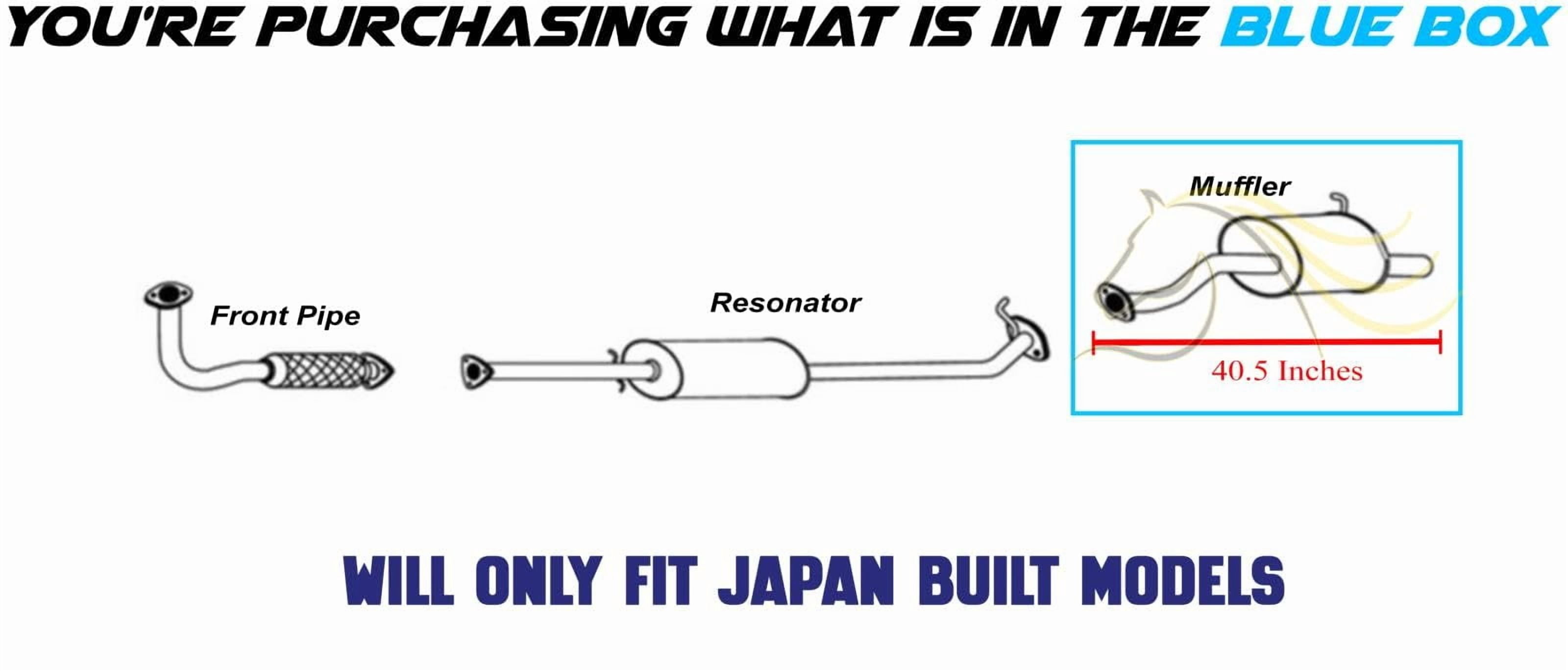 Northeastern Exhaust Rear Muffler Fits 2010-2011 Honda CR-V 2.4L Japan Built Models - Direct Fit | Stainless Steel