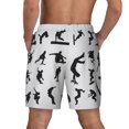 thumbnail image 2 of Mens Swim Trunks Runningway Cool Parkour Sports Extreme Quick Dry Board Shorts with Compression Liner, 2 of 6