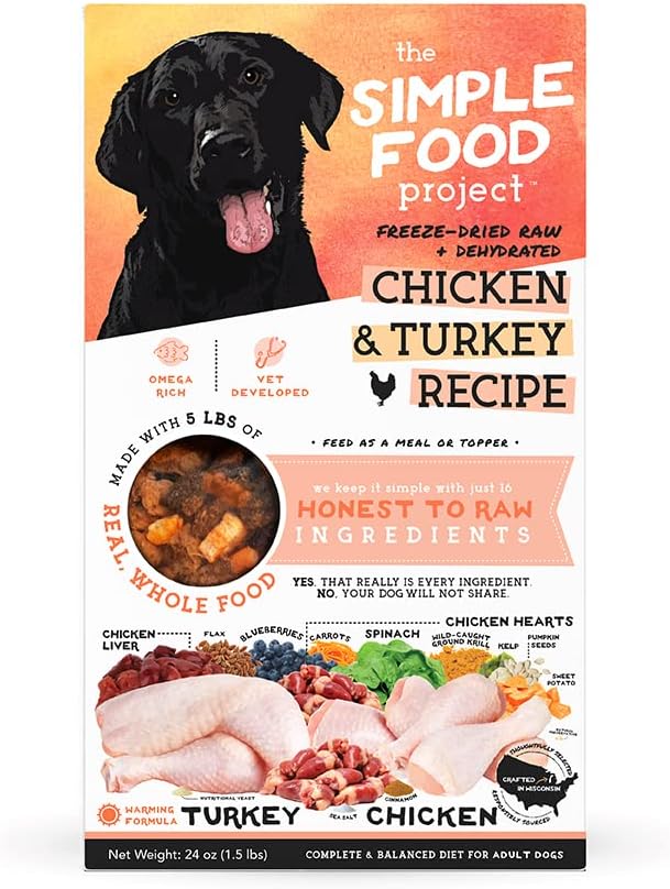 Simple Food Project The Freeze Dried Raw Dog Food Topper Featuring Only