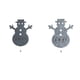 thumbnail image 4 of Ounissouiy de Navidad Cubiertos Bolsa Sacos Vajilla única Titular Organizador Ligero Encantador Pequeño Vajilla de Navidad Bolsas Cocina Kits de decoración para fiestas Gris claro Ounissouiy HA068999-02, 4 of 6