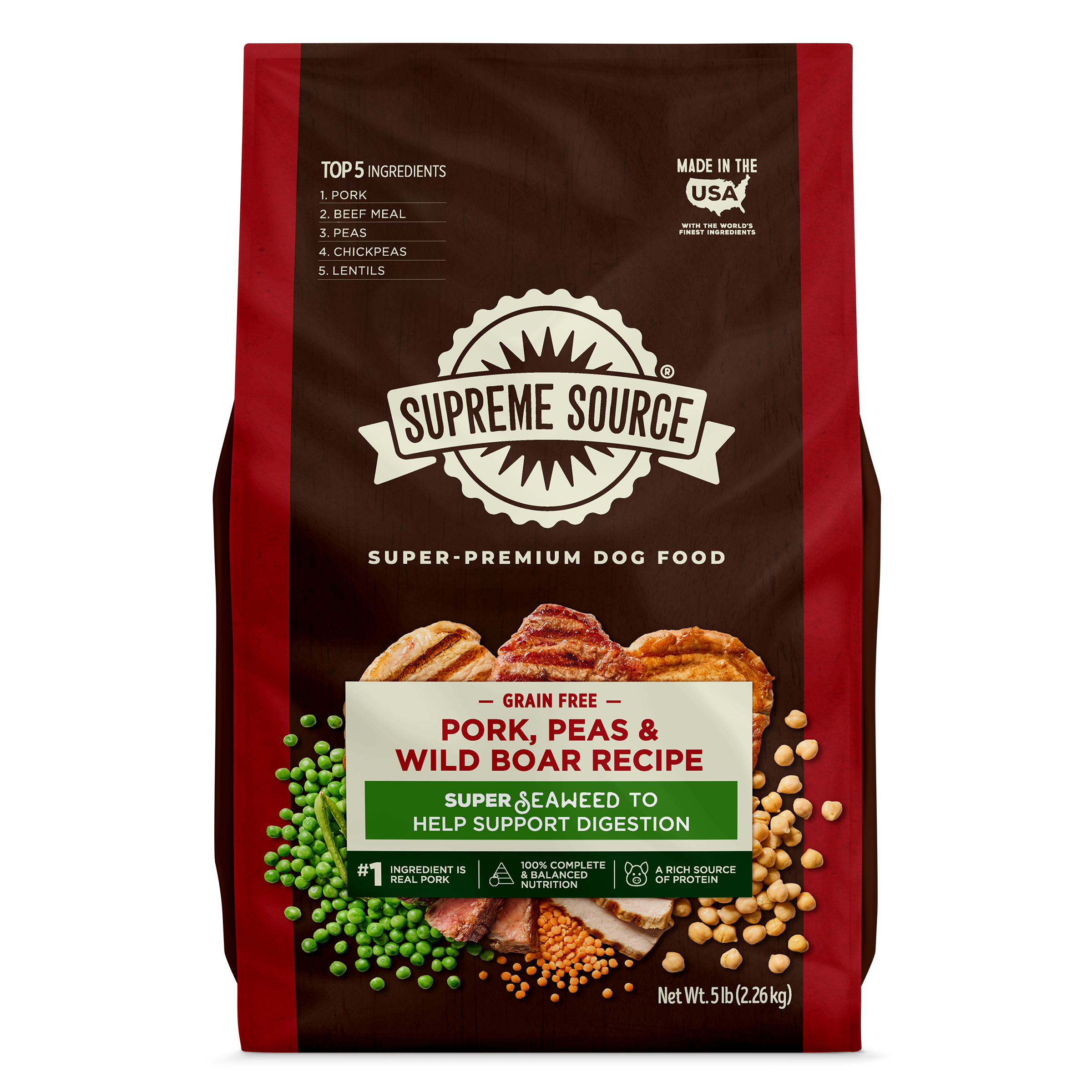 Supreme Source Pork, Peas & Wild Boar Grain-Free Dry Dog Food