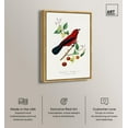 thumbnail image 3 of Art Remedy Botanical Prints Canvas, 36" x 54", Gold Frame, Ramphocelus Bird 1842, 3 of 7
