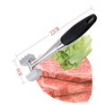 thumbnail image 4 of Ablandador de carne YONGSHENG de acero inoxidable de gran tamaño con mango de agarre suave, 4 of 4