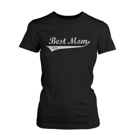Best Mom Ever Mother's Day Design Printed Black Shirt for