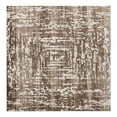 thumbnail image 2 of Unique Loom Hermitage Collection Area Rug - Armor (7' 10" Square Chocolate Brown/Black), 2 of 6