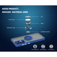 thumbnail image 4 of is specially designed for Samsung Galaxy A72(5G) Anti-Scratches,anti-fingerprint, built-in 360° rotating ring bracket solid and durable magnetic car phone case, suitable for 6.7inches Male-Blue, 4 of 12