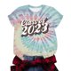 thumbnail image 5 of Fiudx Liquidación de Ahorros de Verano Blusas y Blusas de Cuello Redondo de Manga Corta Informales a La Moda para Mujer, 5 of 5