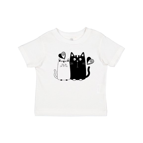 Inktastic Valentines Day Cat Couple Girls Toddler T-Shirt