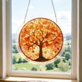 thumbnail image 6 of YangKa Orange Life of Tree Acrylic Puzzle Suncatcher, Warm Color Window Decor, Great Holiday Decoration, Sweet Home Gift, 6 of 7