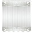 thumbnail image 3 of Ambesonne Grey Shower Curtain, Rococo Style Ornaments, 69"Wx70"L, Pale Grey and Grey, 3 of 3