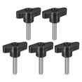 thumbnail image 1 of Unique Bargains 5Pack 304 Acier Inoxydable de Serrage Bouton de Vis T en Forme de Vis de Pouce M6 x 30mm, 1 of 5