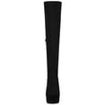 thumbnail image 6 of BLISSFUL STEP Women's Boots Platform Block Heel Over the Knee Thigh High Boots Black 7.5, 6 of 7
