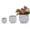 Matte White, variant on S-HOME Set of 3 Matte White Ceramic Planters, 10" 7" 5" Modern Flower Pots for Indoor/Outdoor