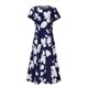 thumbnail image 5 of Gibobby Vestidos para Mujer Mujer Casual verano botón cuello redondo manga corta bolsillo vestido largo vacaciones vestido fiesta playa Sundres(Blanco,XL), 5 of 5