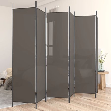 vidaXL 3枚パネル 間仕切り アントラシート 150x200cm ファブリック家具 間仕切り 代引不可