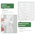 thumbnail image 3 of OULII 4Pcs White Garden Fencing White Plastic Decorative Natural Atmosphere Lawn, 3 of 7