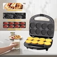 thumbnail image 6 of OSTBA 8 Mini Waffle Maker 750W – Fast & Even Heating, Non-Stick Plates, Compact & Portable, Easy Clean, Perfect for Breakfast, Kids & Small Kitchens, 6 of 7