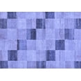 thumbnail image 1 of Ahgly Company Indoor Rectangle Checkered Blue Modern Area Rugs, 8' x 12', 1 of 4