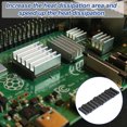 thumbnail image 6 of Uxcell M.2 2280 Nvme SSD Heatsink, Radiator Cooler Aluminum Heat Sink Cooling Fin with Thermal Pad/Tape/Rubber Ring Black 70x22x6mm 1, 6 of 7