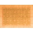 thumbnail image 1 of Ahgly Company Indoor Rectangle Oriental Orange Modern Area Rugs, 7' x 9', 1 of 4