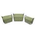 thumbnail image 3 of 3 Piece Western Stars Metal Mesh Rustic Brown Lined Nesting Basket Set, 3 of 3