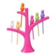 thumbnail image 1 of 6 tenedores de plástico para frutas con forma de pájaro y 1 soporte para palillos de dientes con forma de árbol para decoración del hogar y fiestas (Rosy), 1 of 4